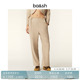 长裤 简约大地色卡其色低腰直筒休闲女士西装 1E25BARN 法式 bash春季