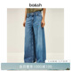 女士宽松阔腿裤 简约休闲松弛感通勤牛仔裤 1H25MUSC 基础款 bash春季