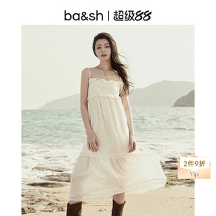 【2件9折】[文咏珊同款]bash26新款夏季度假吊带连衣裙1E26PENN