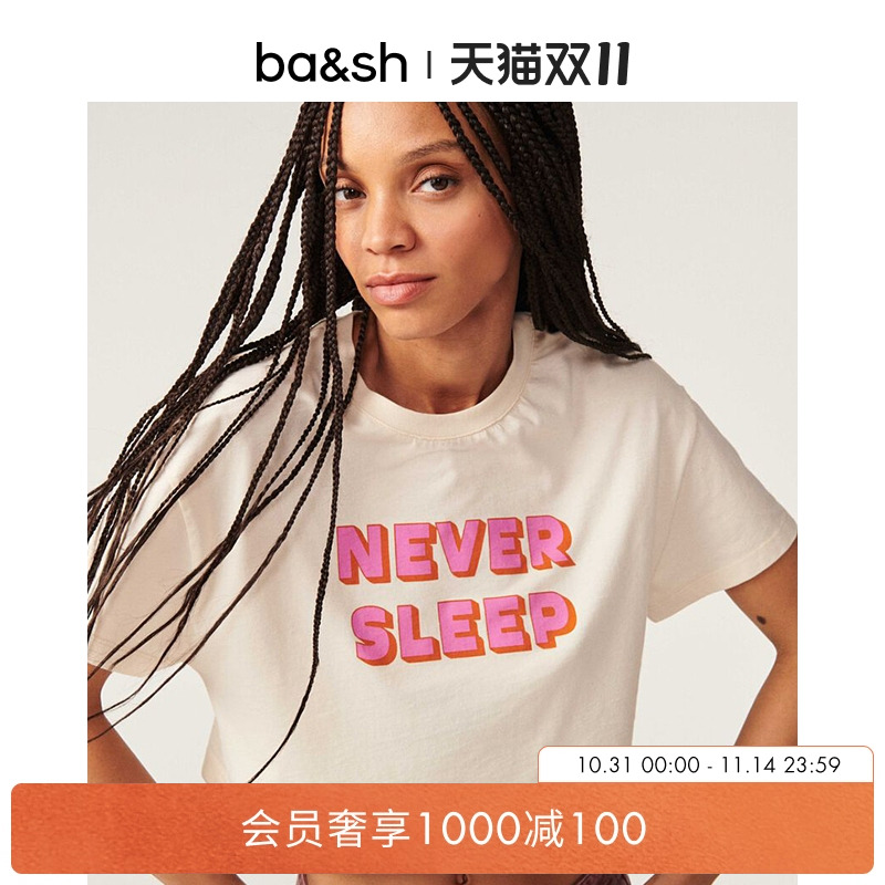 ba&sh女士全棉休闲T恤
