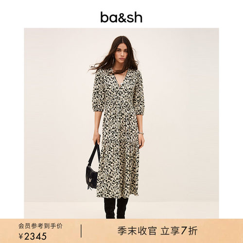 春季蓝夜法式度假风连衣裙