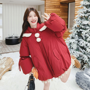 【出货中】圣诞新年款红色90羽绒服C021-3201-P335控508图片