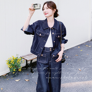 【新款】26春 金扣牛仔两件套套装C021-2625-P175控288图片