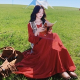【26春季大货】波西米亚马甲+刺绣连衣裙套装C021-1070-P225控338，女装套装/套裙，2C021