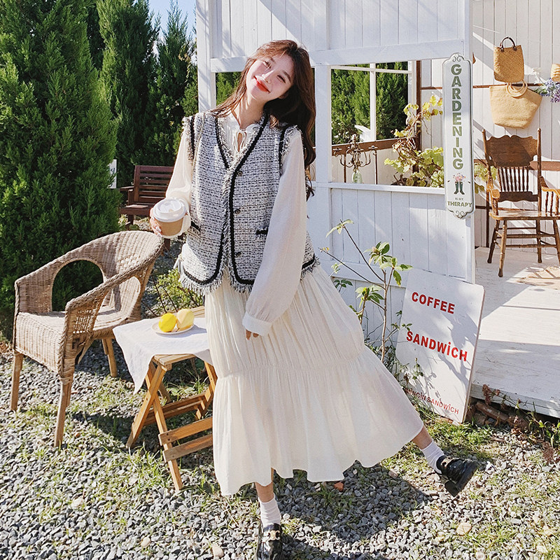 【26春款大货】小香风马甲套装C021-9018-P160控228图片