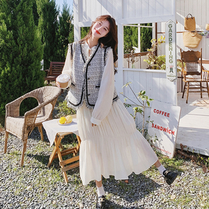 【26春款大货】小香风马甲套装C021-9018-P160控228图片