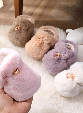 婴儿鞋袜秋冬季软底男女宝宝棉鞋子0-1岁6-12个月新生儿加厚兔毛8