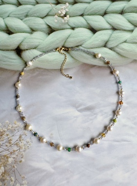 项链卫衣巴洛克珍珠琉璃多巴胺