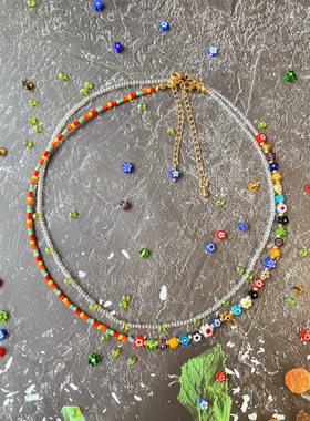 项链儿童项链琉璃多巴胺