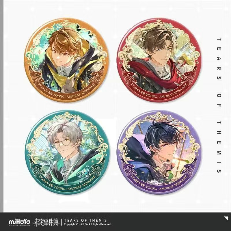 【官谷正版】未定事件簿心动魔咒长行有铭笔尖定格吧唧徽章周边