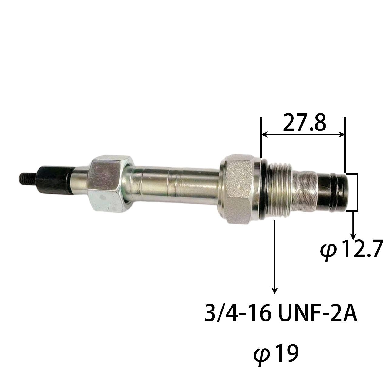特惠二位二通插装液压拉扯式电磁阀常闭 HSV2-08-2NCP-J