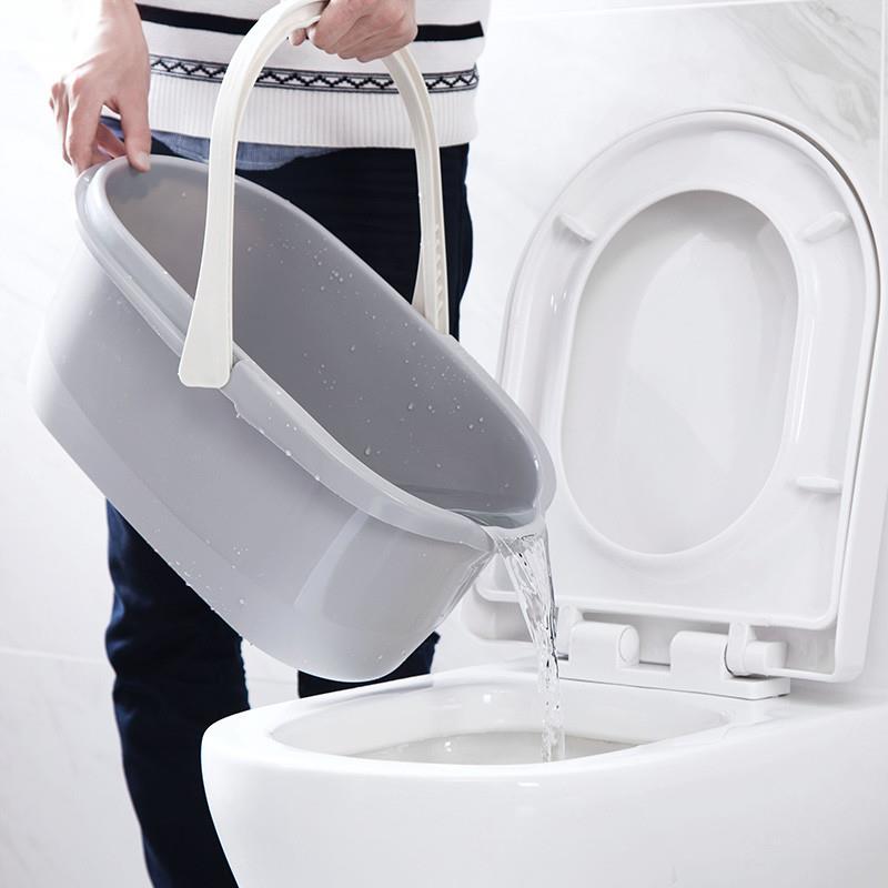 北欧风塑料洗拖把桶长方形家用折叠拖地水桶储水用洗车拖布桶单桶