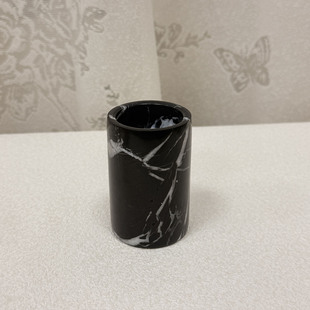 现代简约天然大理石烛台高级感轻奢创意办公室客厅茶几香薰蜡烛