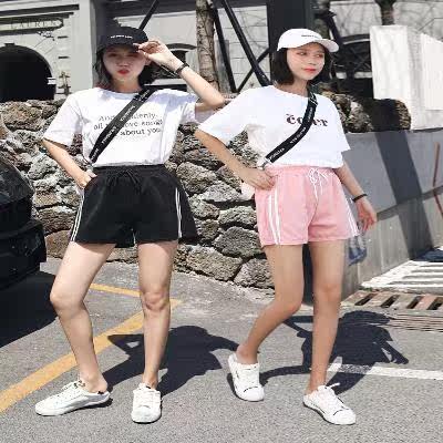 夏潮衣服休闲服时装简约时髦慢跑健美短裤女高腰面料柔软舒适高腰在类目 女装/女士精品, 裤子, 休闲裤中 - 来自Buy2taobao.com提供专业的淘宝代购服务