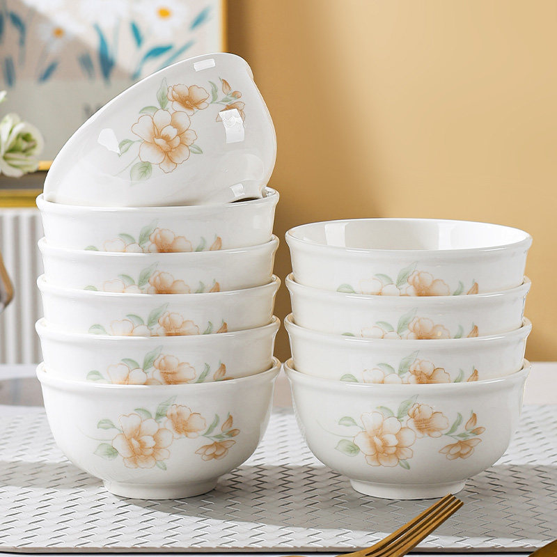 釉中彩新骨瓷碗家用2025新款