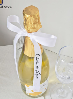 Cheers to Love Ribbon Wedding Singles Party Bridal香槟丝带