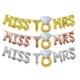 MISS Decoration Banner 16inches Wedding MRS Anniversary