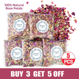 50g Natural Dried Flower Rose Petals Pop Wedding Confetti Bi