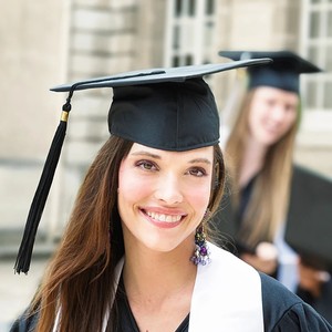 Black Adult Bachelor Caps Graduation Hat for Student 2023 Co