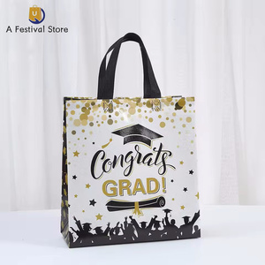 50PCS Graduation Congrats Handheld Bags Nonwoven Candy Gifts