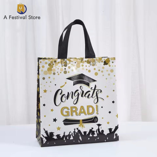 50PCS Graduation Congrats Handheld Bags Nonwoven Candy Gifts