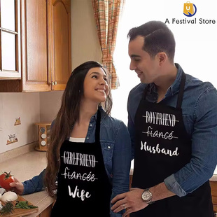 Wedding Apron Anniversary Bridal Bride Husband Shower Wife