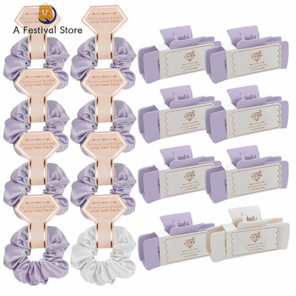 Bridesmaid Gift Satin Hair Ties Scrunchies Elastic Intestine