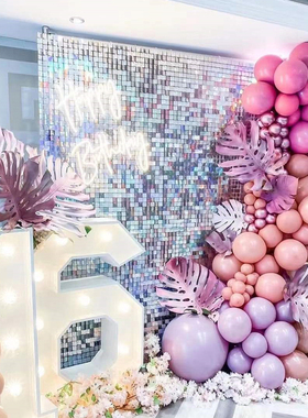 Hot Square Sequin Panel Backdrop Wedding Baby Shower Birthda
