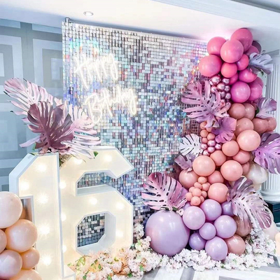 Hot Square Sequin Panel Backdrop Wedding Baby Shower Birthda