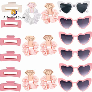 Hen Bachelorette Bridesmaid Gift Shower Glasses Bridal ring