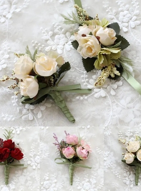 Groom Boutonniere Man Pin Suit Corsage Bridal Buttonhole Wed