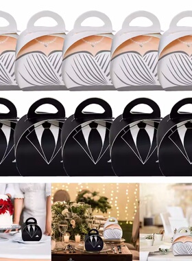 Bride Groom Wedding Boxes Mini Tuxedo Dress Gown Box White