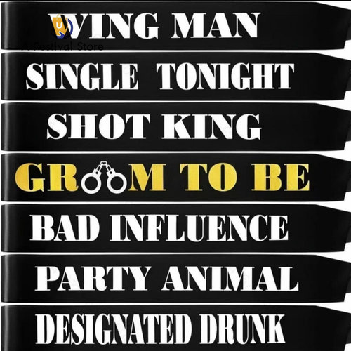 新郎单身派对GroomToBe礼仪带