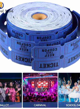 Lottery Raffle Tickets Prize Game Vouchers for Concert