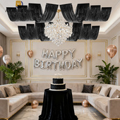 wave wedding ceiling Metal rain curtain bridal birthday