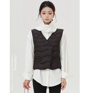 Co&Sheng 重生小个子 可溯源 三星安心羽绒保暖马甲鹅绒洋气女装