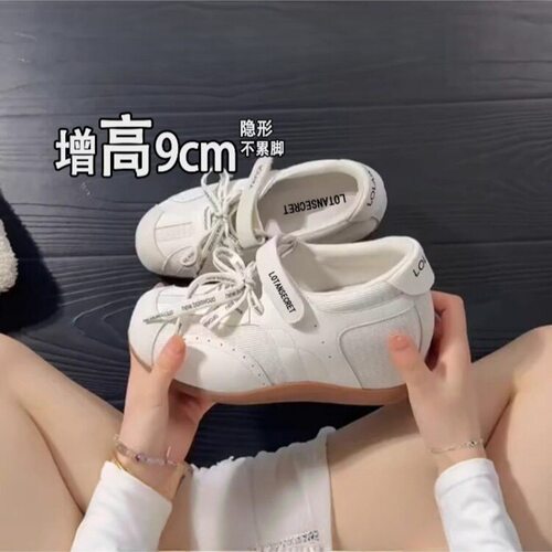 重生优选-9cm内增高鞋2026春新款玛丽珍鞋百搭小个子芭蕾德训鞋子