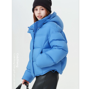 蓝莓海域 / 可溯源 三星安心羽绒 短款羽绒服设计款Co&Sheng