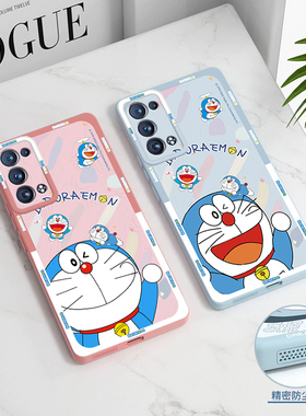 适用oppoReno6手机壳新款Reno6Pro哆啦a梦Reon6Por+防摔硅胶oppo全包rone65g手机套女男叮当猫超薄5g外壳潮十