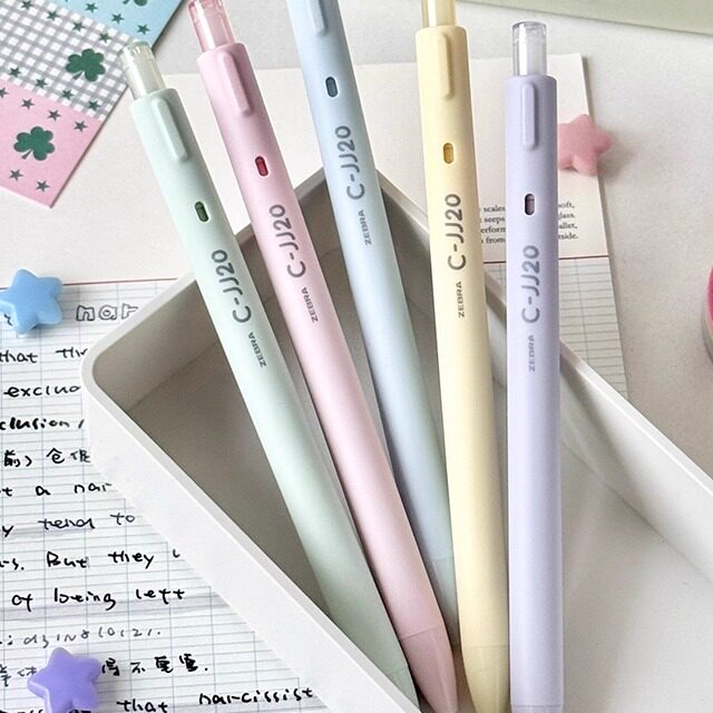 ZEBRA斑马JJ20云朵限定马卡龙色笔杆大容量刷题考试0.5m