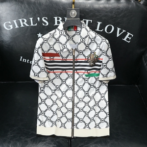 男士开衫短袖T恤 55007 M-3XL P105图片