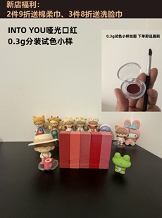 YOU哑光口红雾面丝绒显白女 INTO 0.3g试色小样 新色上市