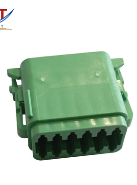 汽车DT06-12SC护套12PIN孔电子连接器塑料插接件国产线束绿色胶壳