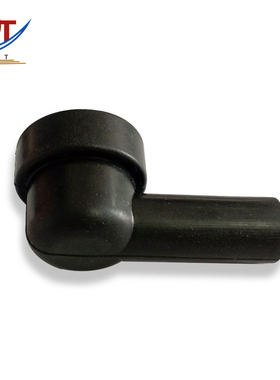 电动汽车蓄电池专用平底烟斗帽防尘耐老化橡胶件黑色耐腐蚀绝缘帽