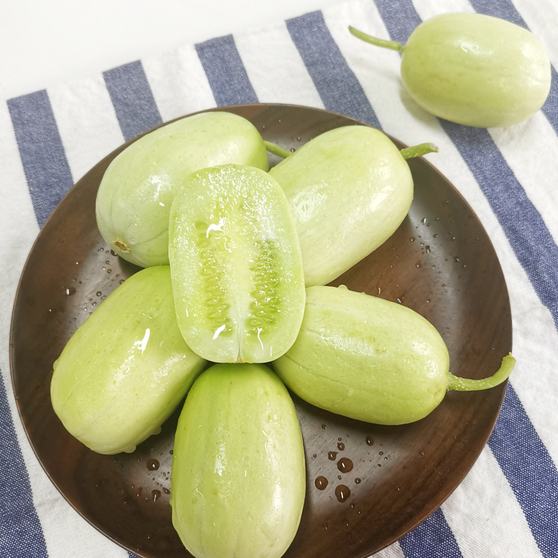 粉雕玉琢土行孙山东金童玉女瓜5斤小黄瓜拇指新鲜嫩青瓜特产3包邮