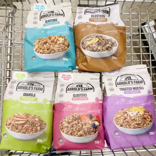Австралийская покупка Arnolds Farm Arnold Farm сразу же Elberry Oatmeal хрустящая еда Mumi Sri 700G