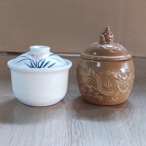 景德镇珍宝陶瓷炖盅蒸鸡蛋羹佛跳墙鱼翅盅砂锅隔水炖小砂锅0.35升
