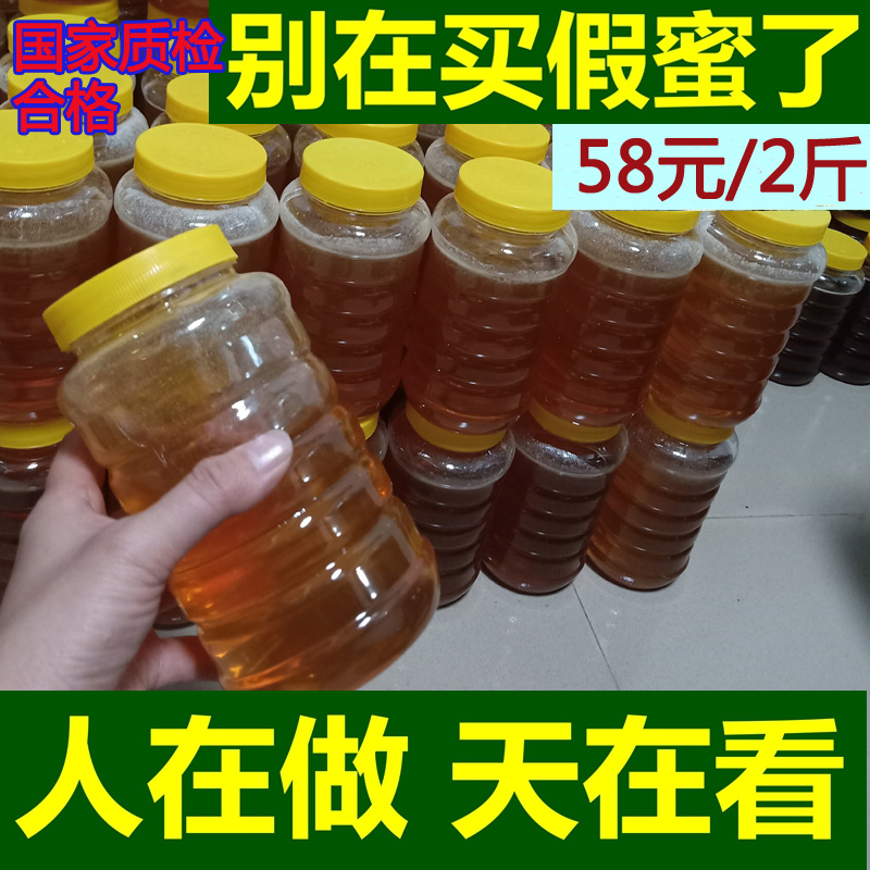 野生纯正天然土蜂荔枝农家自产百花蜜2斤鸭脚木蜜孕妇液态正宗蜜