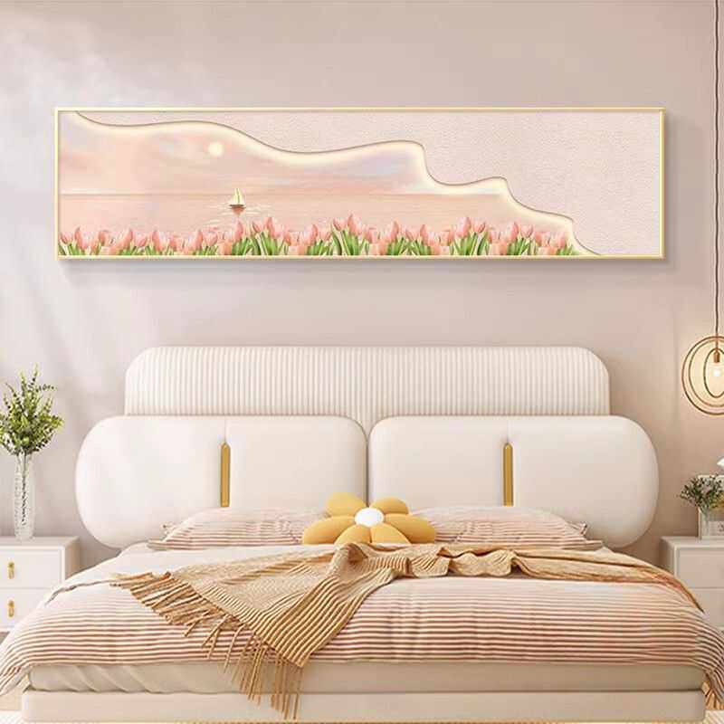 Dreamy French Cream Headboard Art: Elevate Your Master Bedroom! - Product image 3