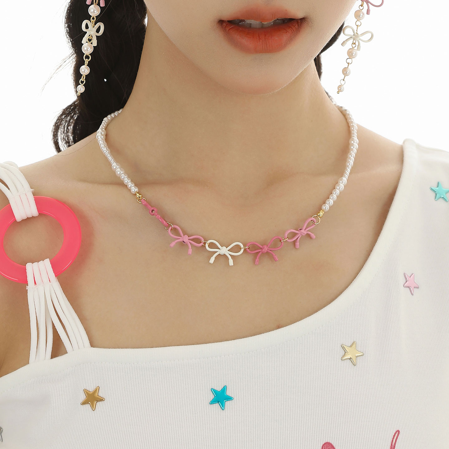 少女甜美春夏甜美锁骨链女